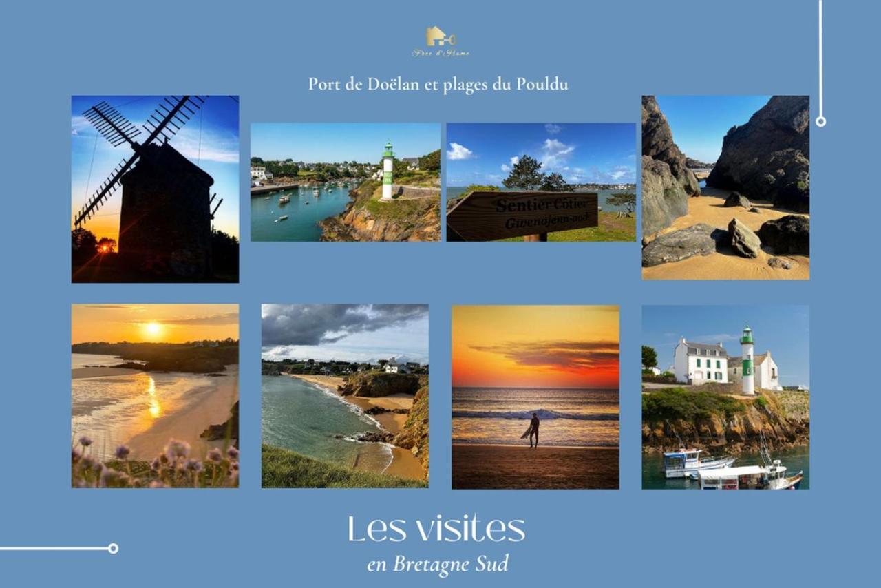 Le Tiguidou, Cosy, Lumineux, 2-6 Pers, Plage 300M Moelan-sur-Mer Exterior foto